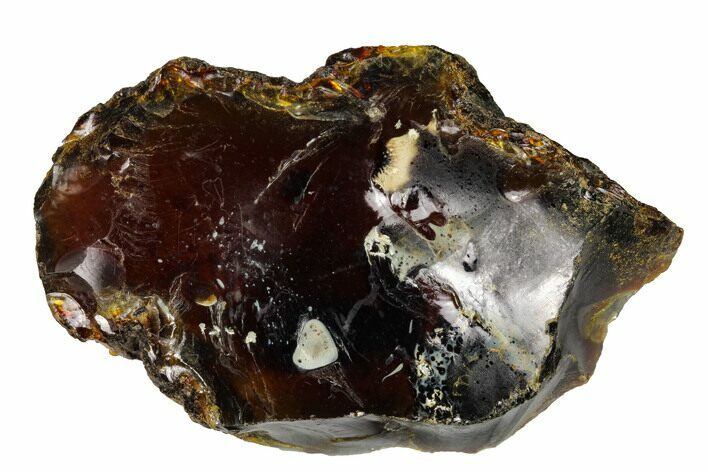 Rough Blue Indonesian Amber - West Java, Indonesia #150327